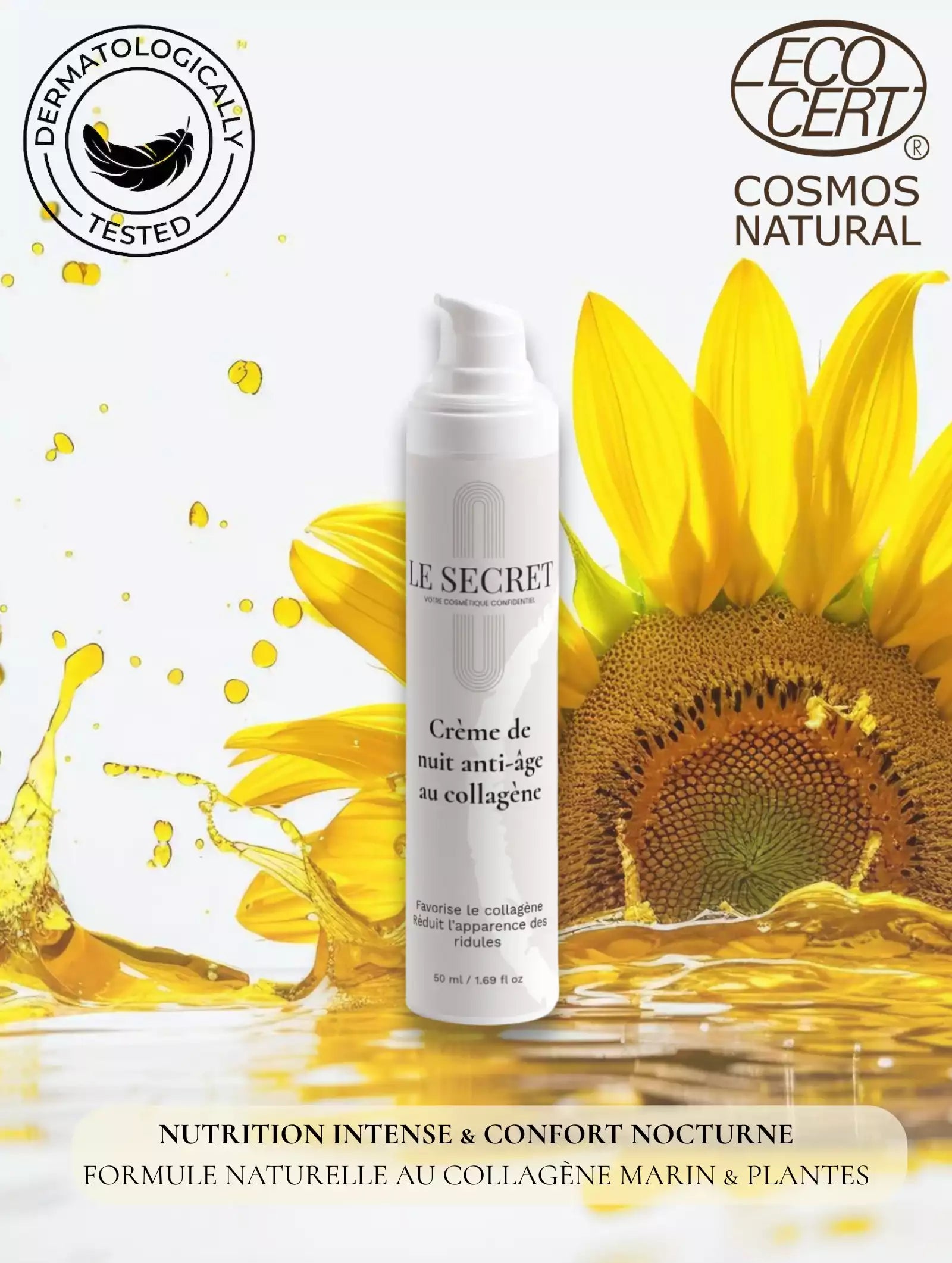 Crème de Nuit Anti-Âge au Collagène