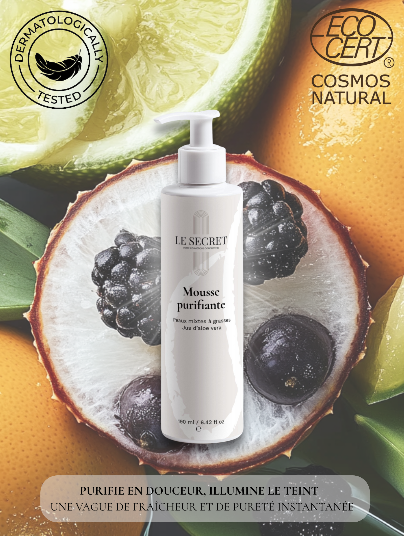 Mousse Purifiante à l'Aloé Vera